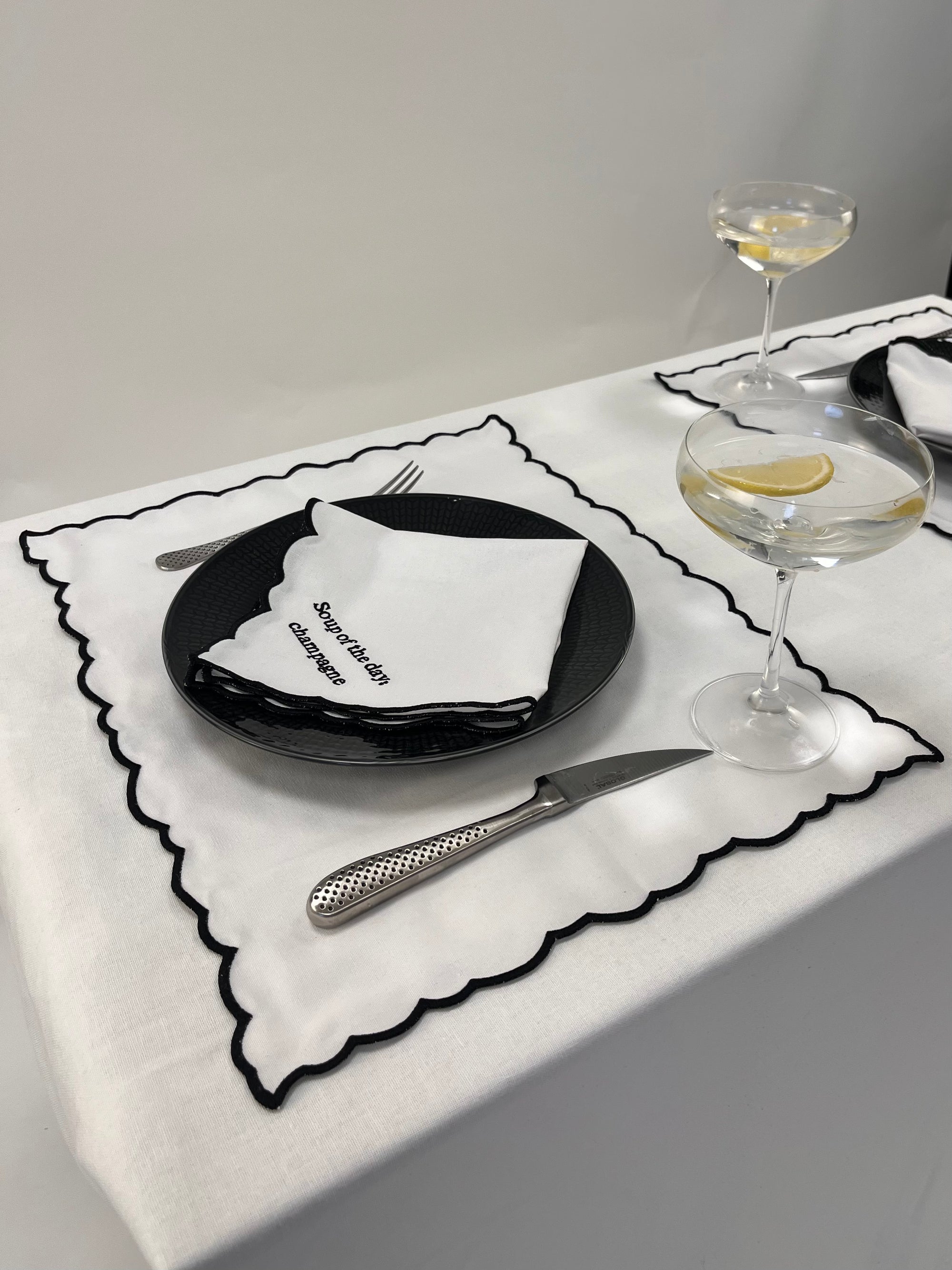 Napkin Soup of The Day: Champagne White