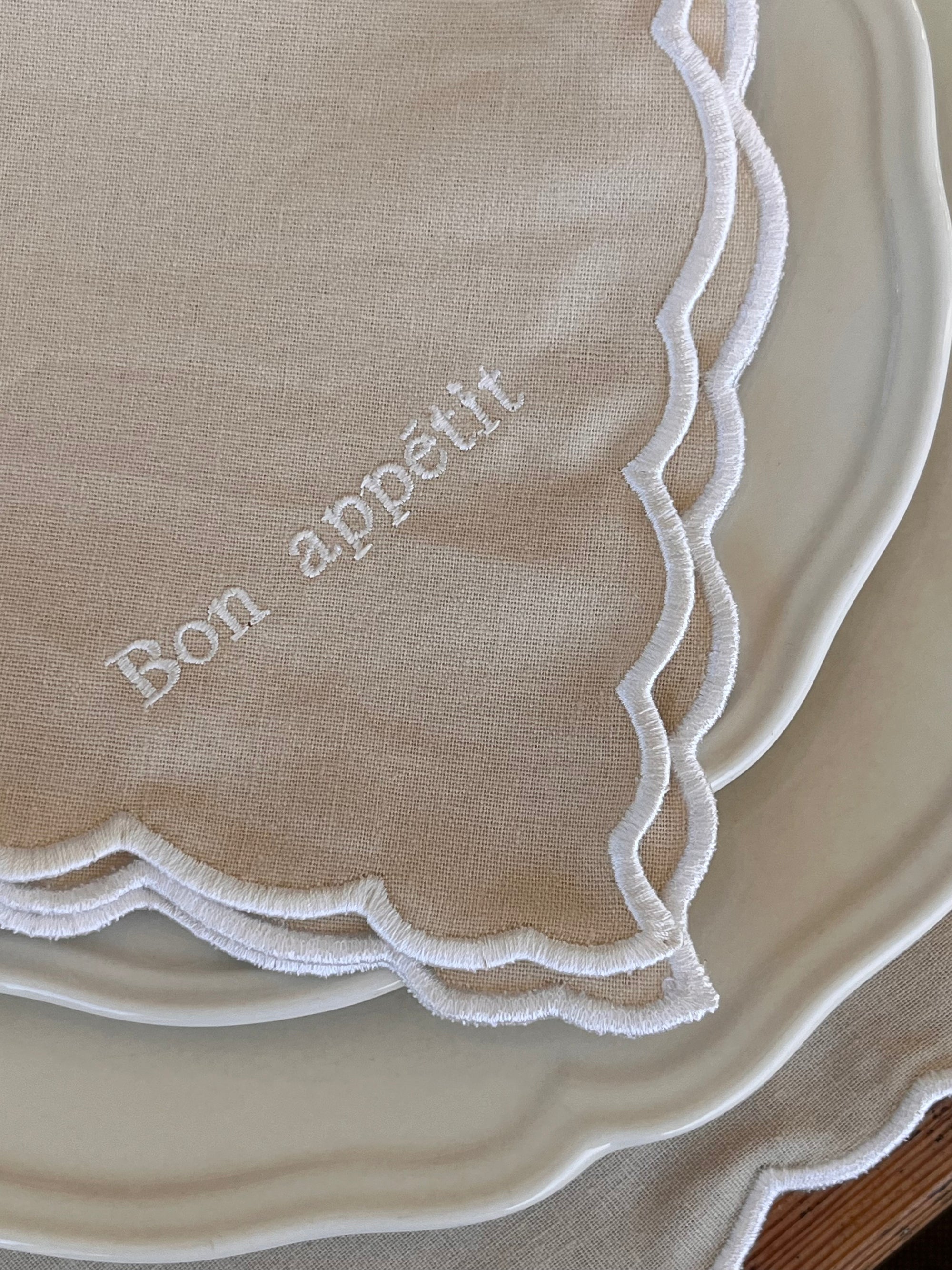 Napkin Bon Appétit Beige