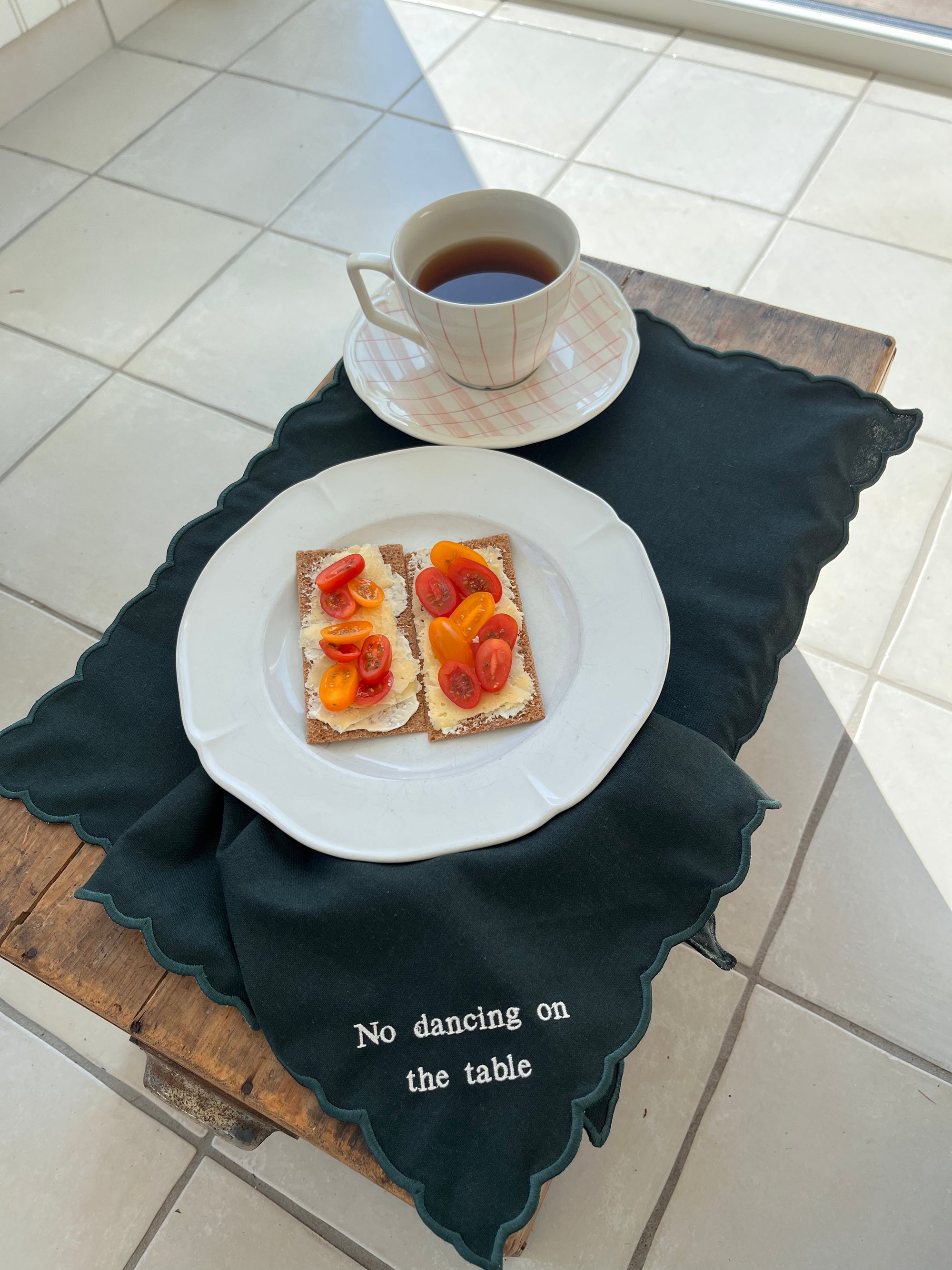 Napkin No Dancing On The Table Dark Green