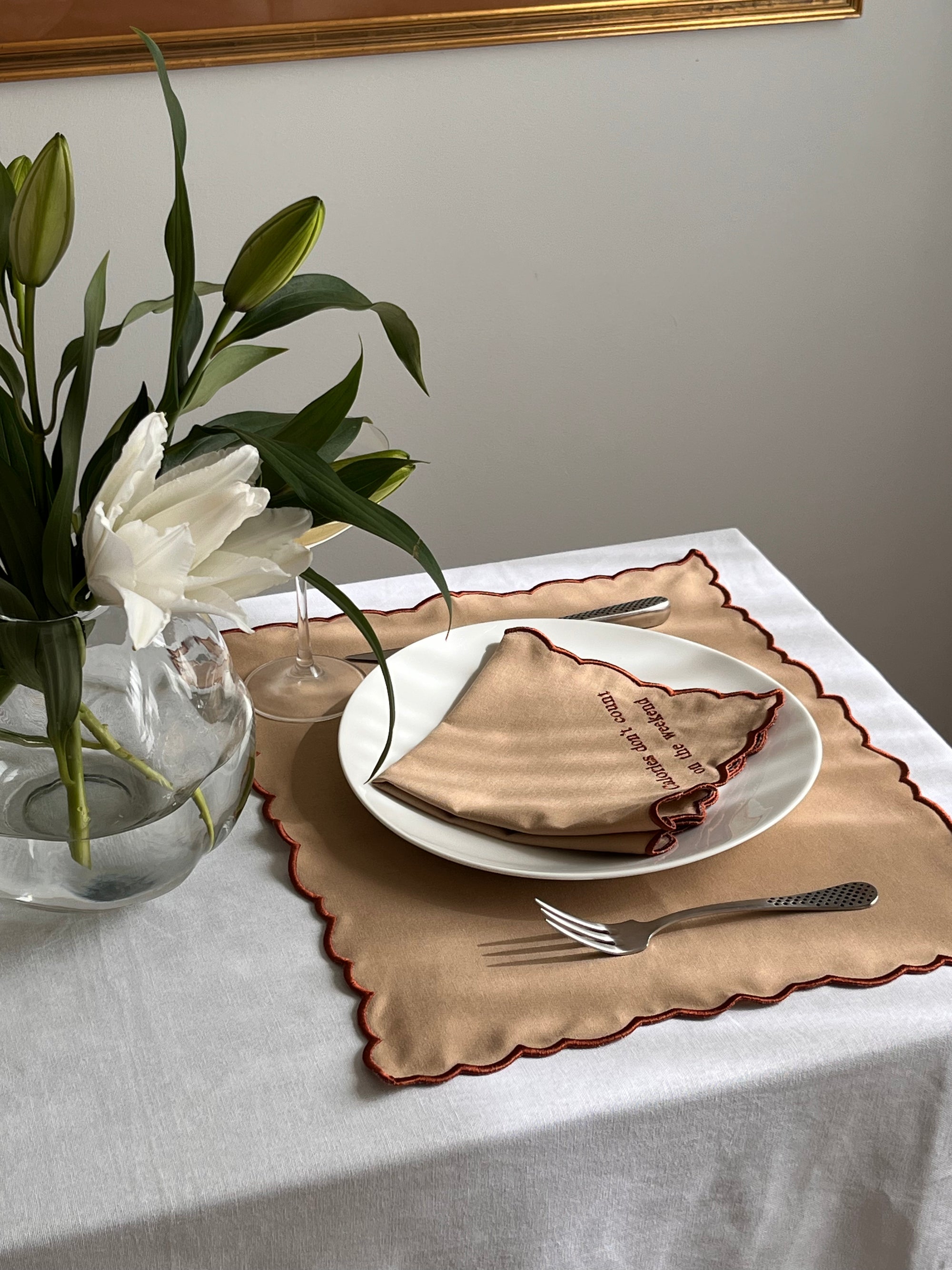 Placemat Dark Beige