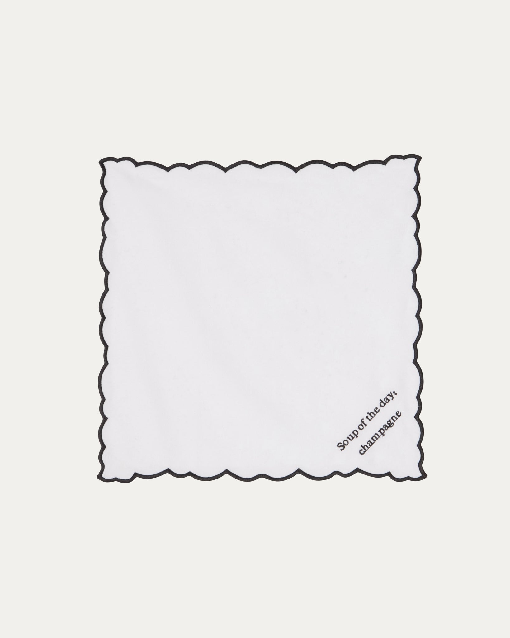 Napkin Soup of The Day: Champagne White
